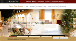 Desktop Screenshot of hotel-zumsteinhof.de